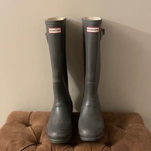 Matte Gray Hunter Boots